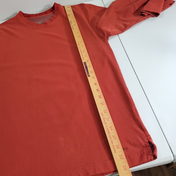 Patagonia Men V Neck Long Sleeve Shirt Size Small Orange Pullover Hiking‎ READ - Picture 11 of 13